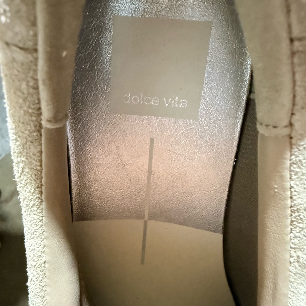 Dolce Vita Beige Suede Loafers